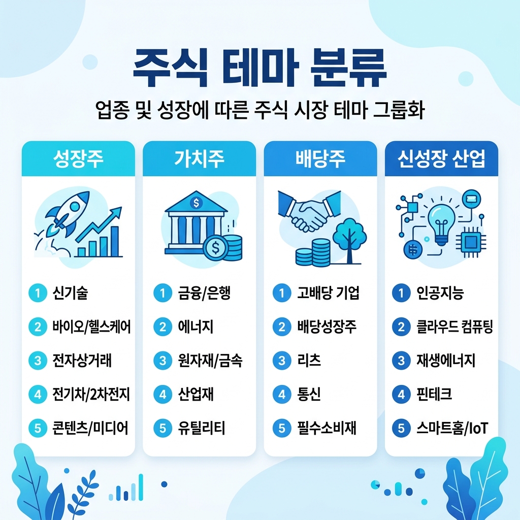 데이터센터 관련주를 운영·전력·냉각·서버로 묶은 비교 이미지