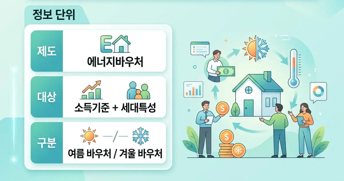에너지바우처 신청 대상과 사용법
