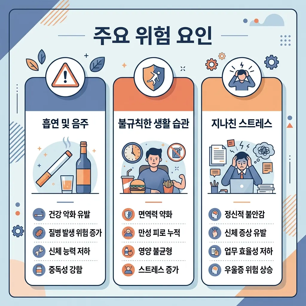HBM 관련주의 주요 리스크 세 가지를 정리한 이미지