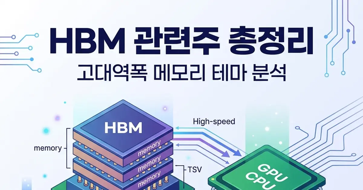 HBM 관련주 투자 가이드, 핵심 기업은?