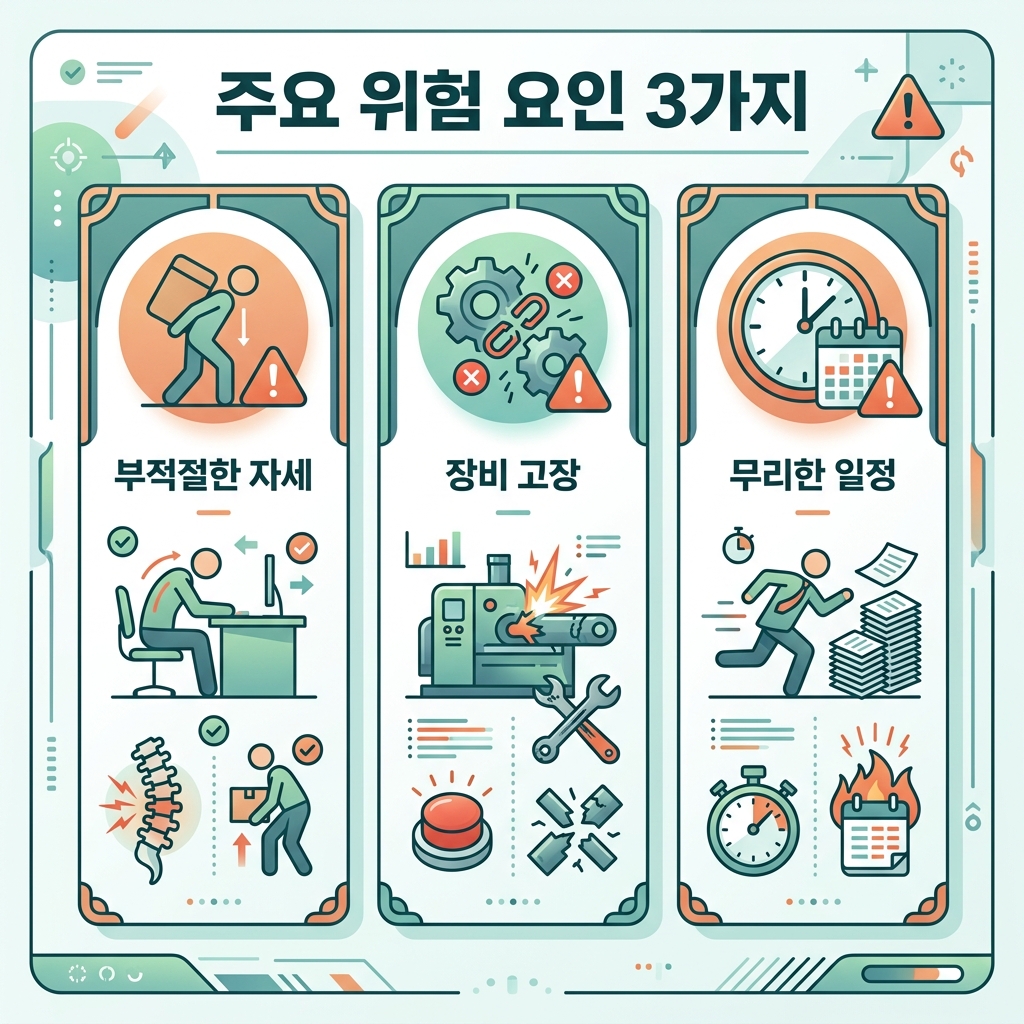 MLCC 관련주의 주요 리스크 세 가지를 정리한 이미지