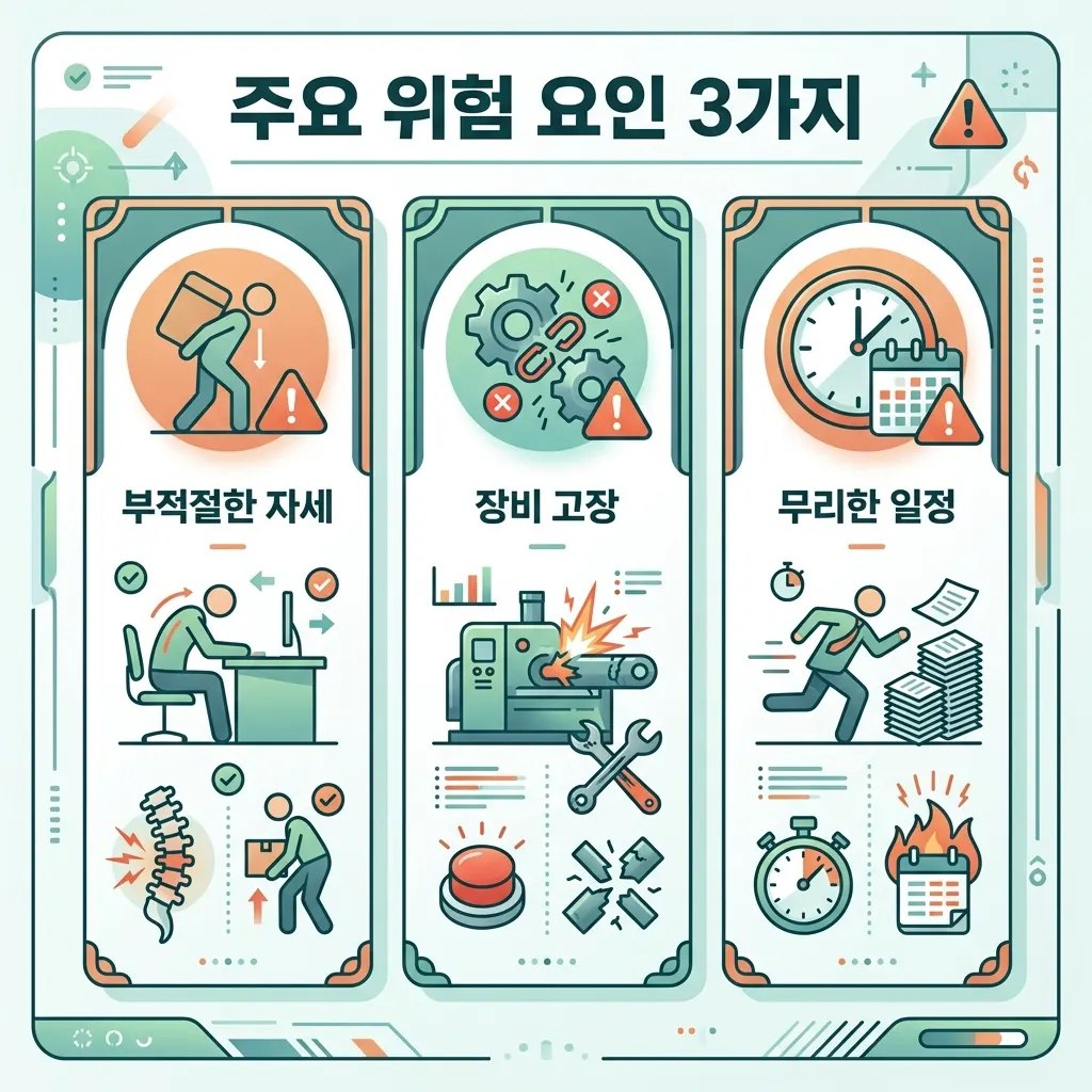 MLCC 관련주의 주요 리스크 세 가지를 정리한 이미지