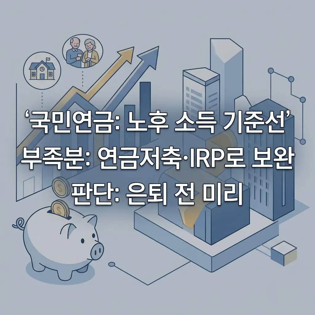 국민연금 예상 수령액을 미리 확인해 노후 소득 기준선을 잡는 이유 도식