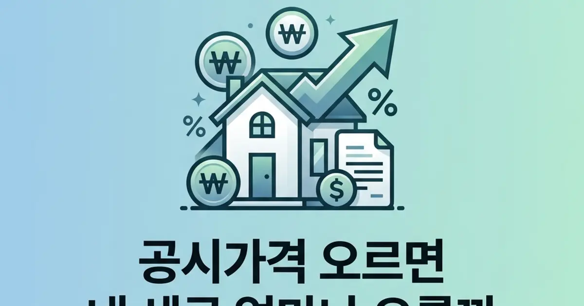 공시가격 오르면 내 세금 얼마나 오를까