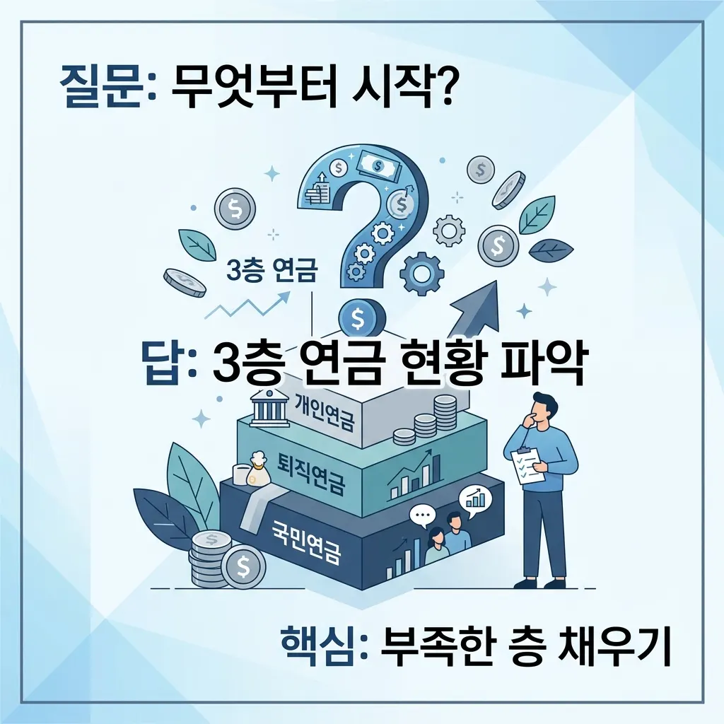 연금 재테크 관련 자주 묻는 질문과 핵심 답변을 정리한 요약 도식