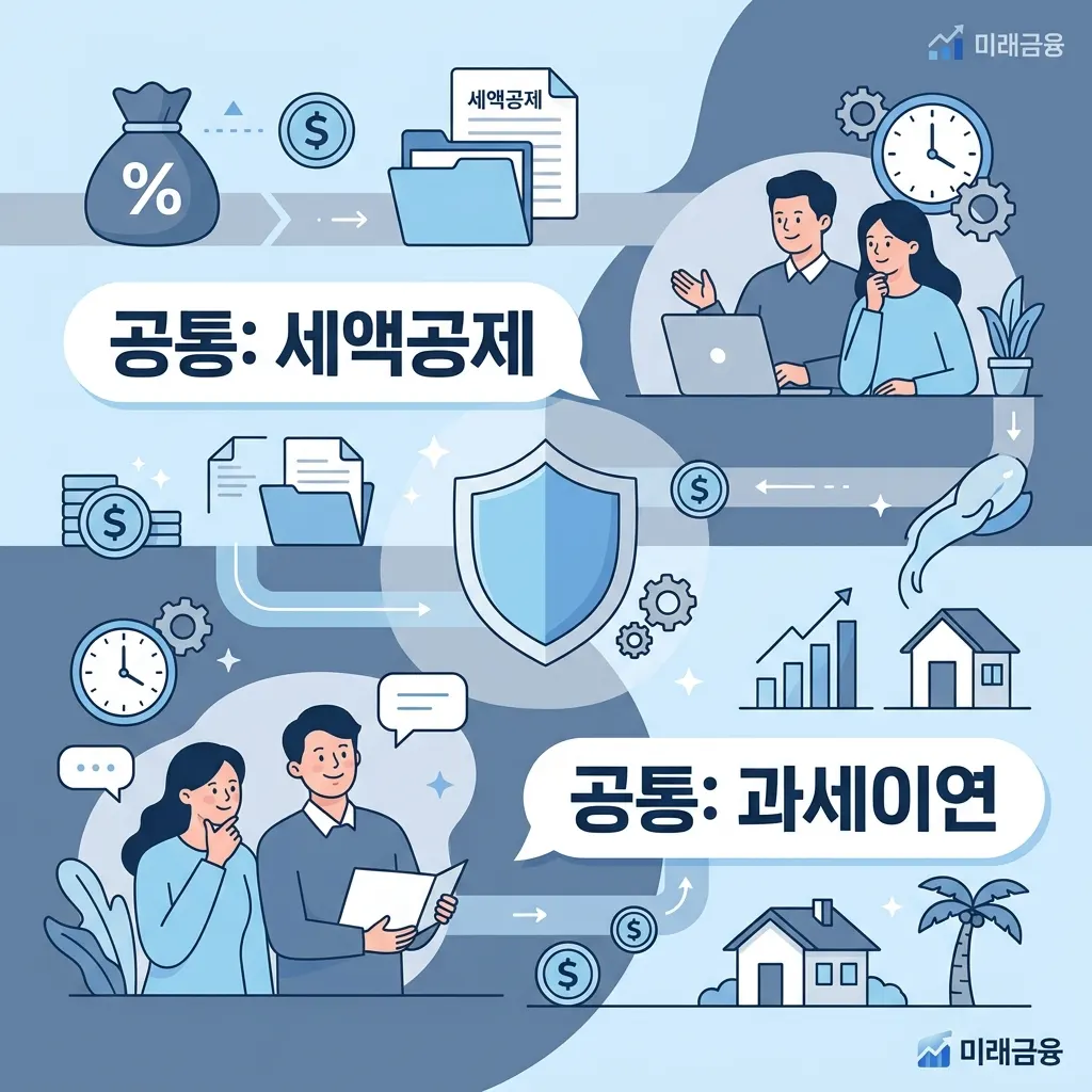 연금저축펀드와 IRP 공통점과 차이를 한눈에 보여주는 도식