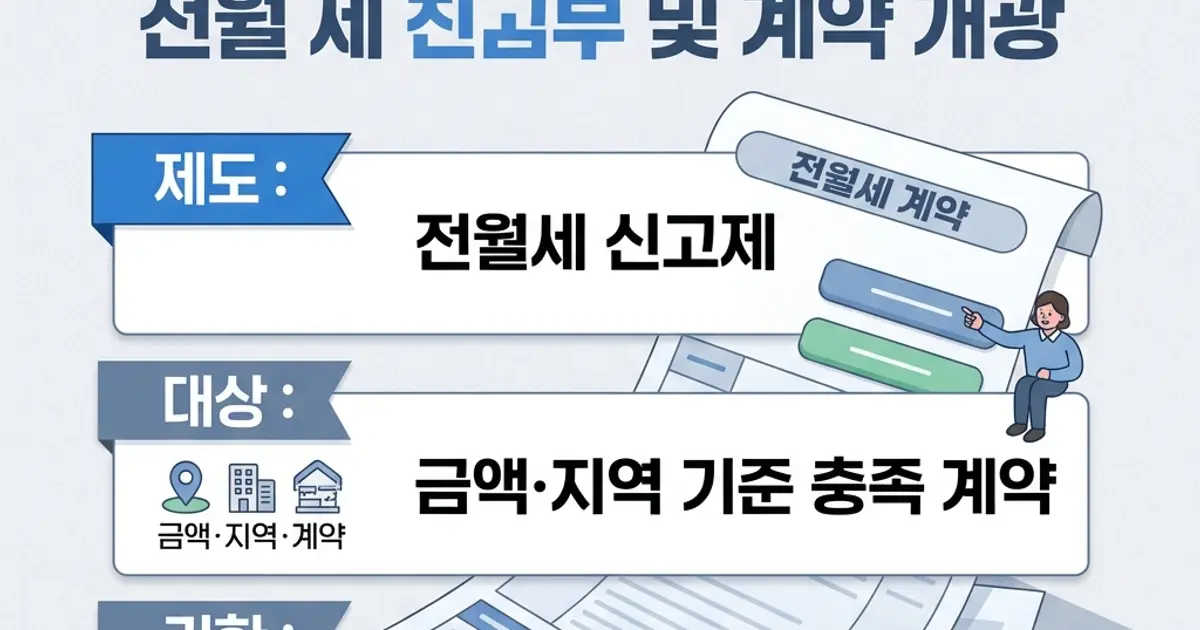 전월세 신고제, 신고 대상 한눈에 정리