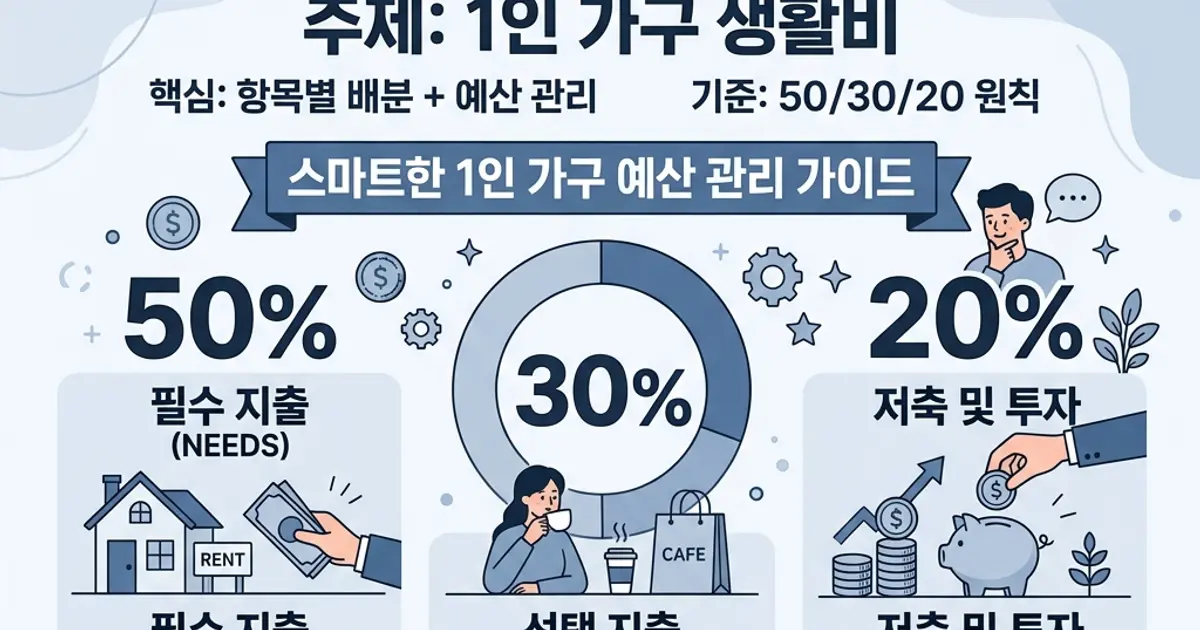 1인 가구 생활비, 평균과 예산 관리 한 번에