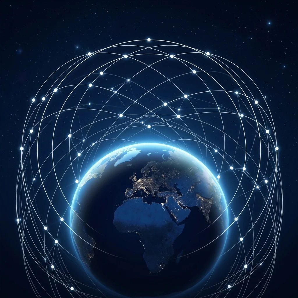 SpaceX Starlink 위성인터넷 사업 수익 구조 도식 일러스트