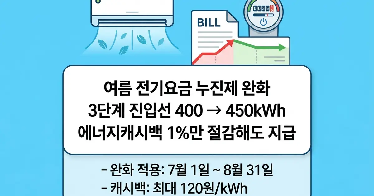 여름 전기요금 누진제 완화, 요금 폭탄 피하기