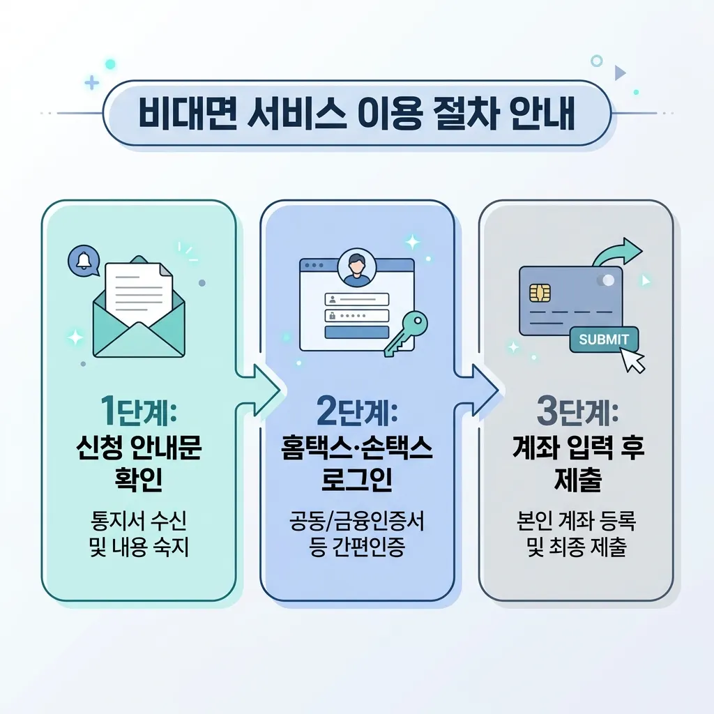 근로장려금 국세청 홈택스 신청 절차 단계별 화면 흐름