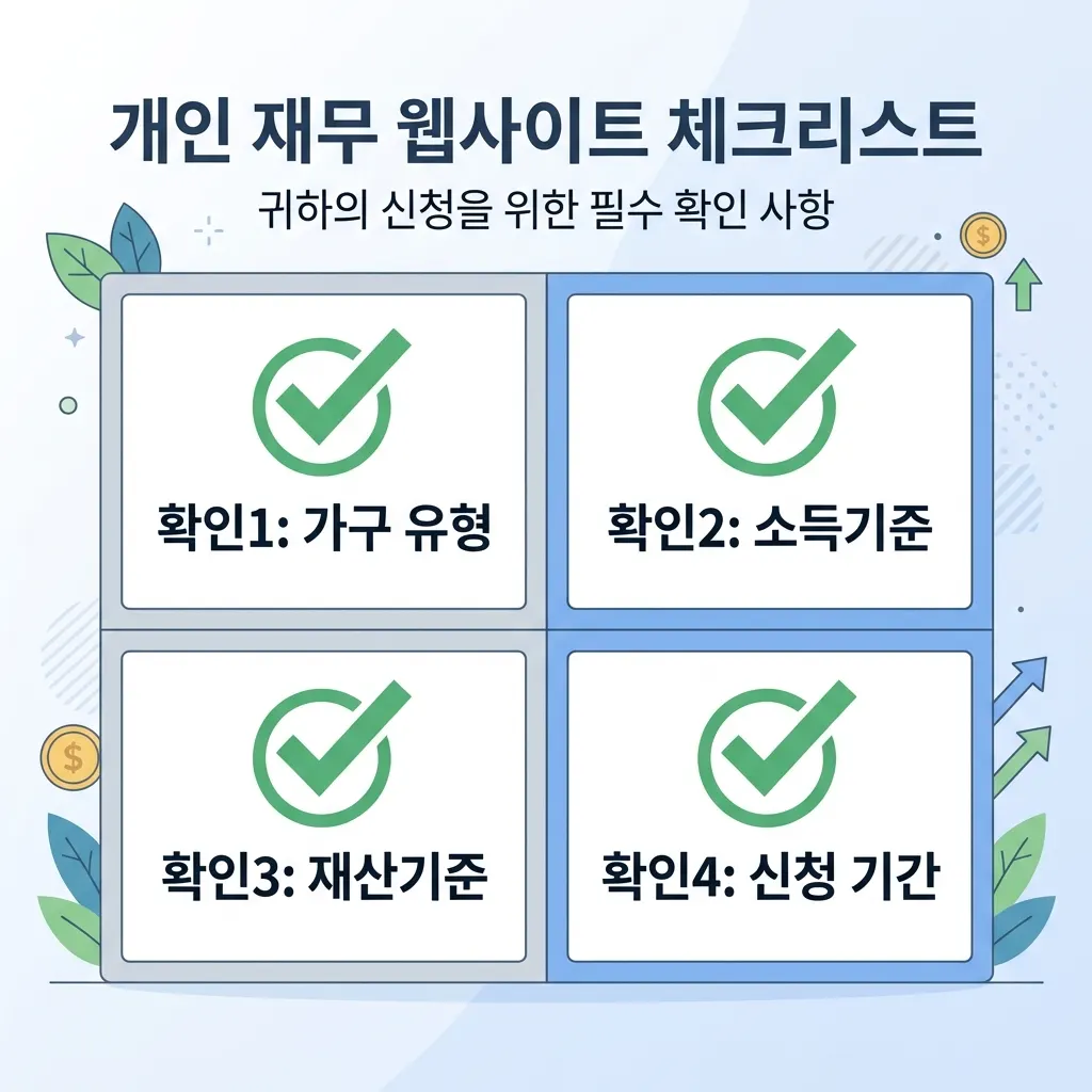근로장려금 신청 전 확인할 자격 요건 체크리스트
